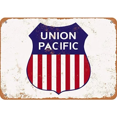 Image of Union Pacific Railroad Metal Sign Great Aluminum Tin 8x12 Inches