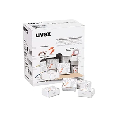 Image of UVEX Whisper+ SNR 23 dB Reusable Ear Plugs with Cord Pack of 6