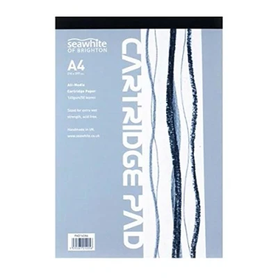 Image of A4 Cartridge Pad 140gsm 50 Sheets Acid Free Paper All Media Art 210mm x 297mm (1 Pad)