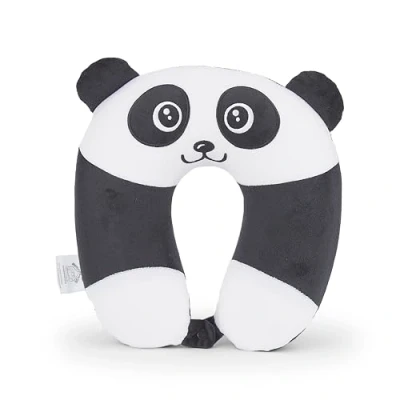 Image of Mousehouse Gifts Awesome Animal U shaped Memory Foam Travel Pillow, kids/adults (Black &amp; White Panda)