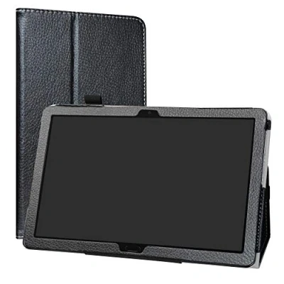 Image of MediaPad M5 Lite 10 Case,Labanema Stand Folio Case Cover for Huawei Inch Tablet Black