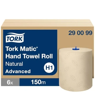 Image of Tork Matic Paper Hand Towel Roll Natural (Pack of 6) 290099