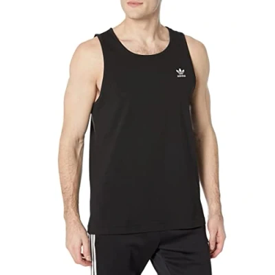 Image of adidas Originals Men&#039;s Trefoil Essentials Tank Top, Black, S