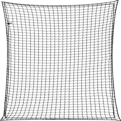 Image of vidaXL Trailer Net with Elastic Rope Black 3x3 m PP