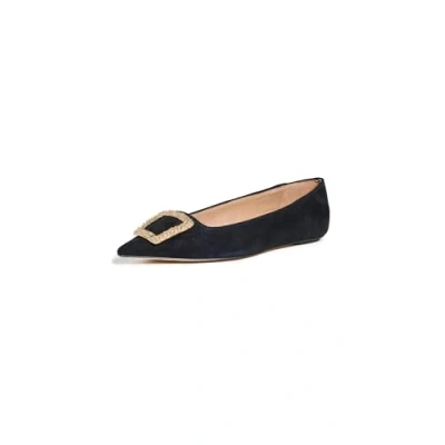 Image of Sam Edelman Women&#039;s Nico Ballet Flat, Black Suede, 4.5 UK