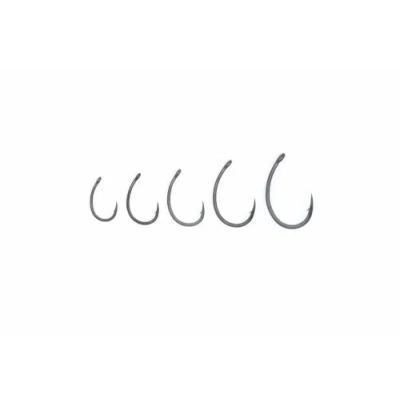 Image of Korda Krank B Barbless Carp Fishing Hooks Size 8 Super Sharp, Strong, Curved Shank Design Ideal for Rigs, Knotless Knot Setup Rigs 10 per Pack