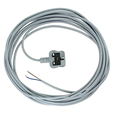 Image of SPARES2GO Mains Cable Power Lead &amp; Plug compatible with Shark Vacuum Cleaners (8 Metres)