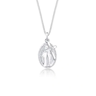 Image of Elli Multipendants Cross Image of Mary Women Silver Pendant Necklace Length 45cm 0106711912_45