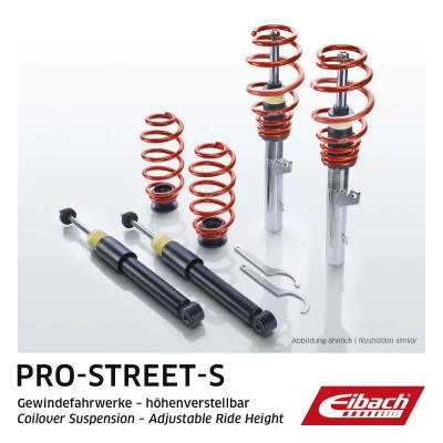 Image of 65150210122 Suspension Kit, coil springs / shock absorbers EIBACH Pro Street S PSS65 15 021 01 22 AUDI: A3 Sportback