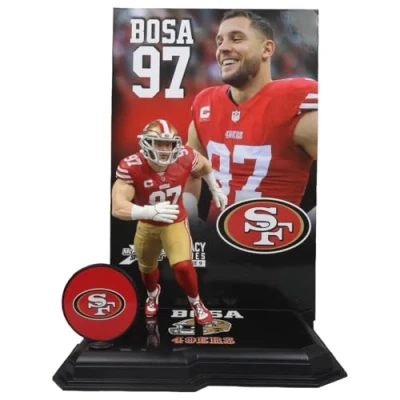 Image of Nick Bosa (San Francisco 49ers) NFL 7&quot; Posed Figure McFarlane