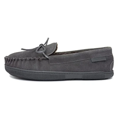 Image of Hush Puppies Men&#039;s Ace Slipper, Grey, 12 UK