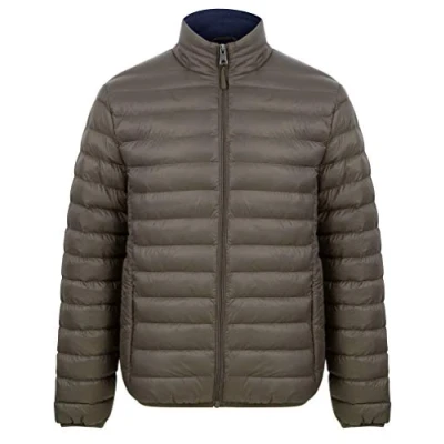 Image of Tokyo Laundry Men&#039;s Inigo Funnel Neck Quilted Puffer Jacket Khaki L