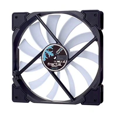 Image of Fractal Design Venturi HF 14 White Computer Fan Silent High Airflow Long Life Time FDB Bearings Aerodynamically shaped struts 12v 140 mm (Single)