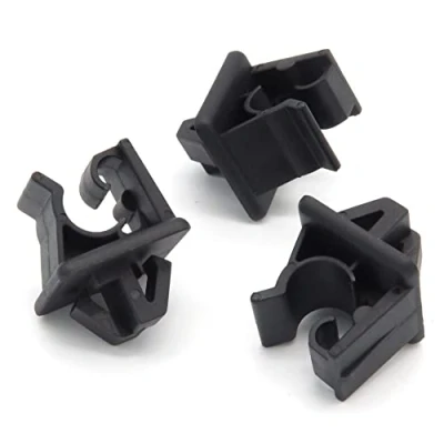 Image of VVO Fasteners Plastic Bonnet Strut or Stay Rod Holder Clip, Black (Single)