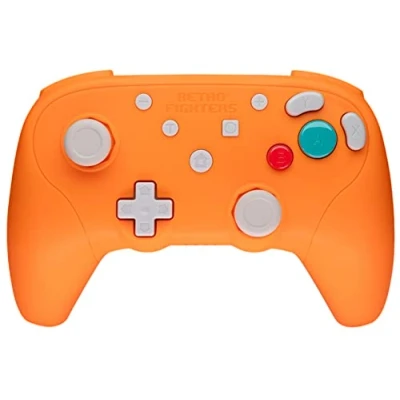 Image of Retro Fighters BattlerGC Wireless 2.4G Controller Orange Gamecube, Game Boy Player, Switch &amp; PC Compatible