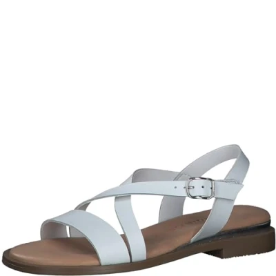 Image of Tamaris Women&#039; 1 28111 42 Heeled Sandal, White, 6.5 UK