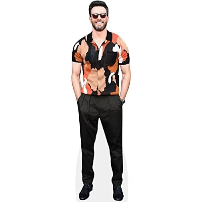 Image of Chris Evans (Colourful Shirt) Mini Size Cutout
