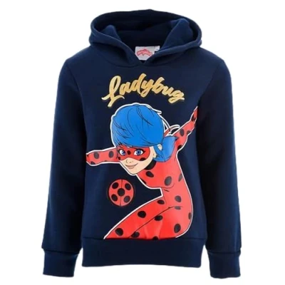 Image of Miraculous Ladybug BE Official Girl&#039;s Hoodie, navy, 5 Years