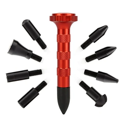 Image of Yosoo Car Auto Tap Down Knockdown Tool Paintless Dent Repair Hail Removal Tools w/9 Heads