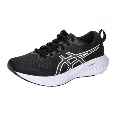 Image of Asics Gelexcite 10 Neutral running shoes, Women&#039;s, Size: 3, Black/white Synthetics/textile