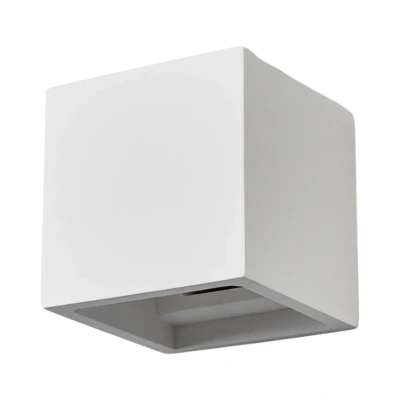 Image of Lindby Freja wall light, white, plaster, G9