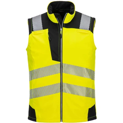 Image of Portwest Hi Vis Softshell Gilet (3L) Yellow/Black Large