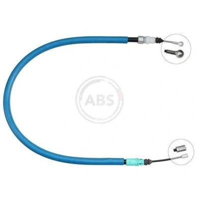Image of 474677 Brake Cable A.B.S. K13845 829mm Disc CITROËN: C4 II Hatchback, DS4 PEUGEOT: 3008 I