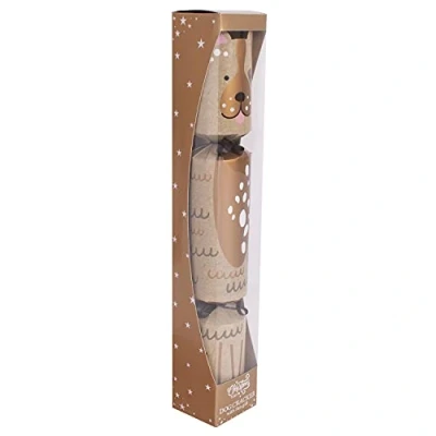 Image of Harvey &amp; Mason Dog Christmas Cracker Pet Xmas Rope Toy Gift Festive Novelty Brown Puppy