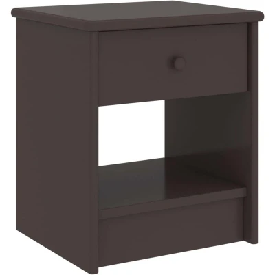 Image of vidaXL Bedside Cabinet Dark Brown 35x30x40 cm Solid Pinewood