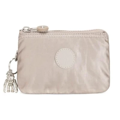 Image of Kipling CREATIVITY S Small purse, Pouches, Cases, Metallic Glow (Silver)