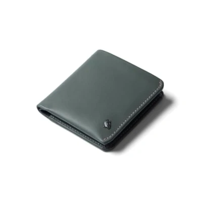 Image of Bellroy Coin Wallet (Slim Wallet, Bifold Leather Design, Holds 4 8 Cards, Magnetic Closure Pouch) Everglade