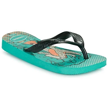 Image of Havaianas Tbar sandals for kids, Size: 293, Virtual green/black shoes