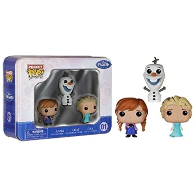 Image of Pocket POP! Tin Frozen Elsa Anna Olaf Figure (Pack of 3)