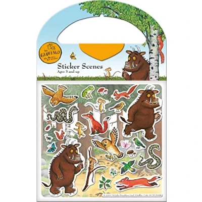 Image of Paper Projects 01.70.29.008 Gruffalo Activity Set Includes Six Scenes and Over 50 Reusable Stickers, Multicolor, 23.5cm x 15.5cm