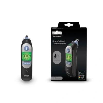 Image of Braun ThermoScan 7 Ear thermometer Age Precision Technology Colour coded Digital Display Baby and Infant Friendly #1 Brand among doctors(1)