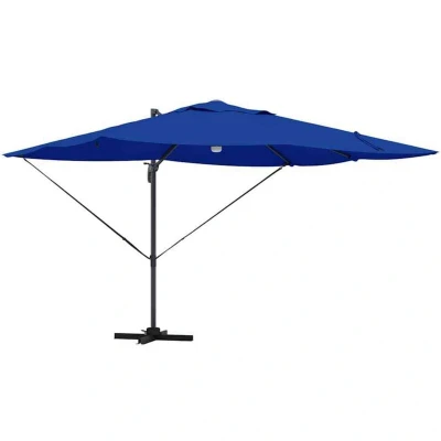 Image of vidaXL Azure blue Cantilever Umbrella Polyester canopy Large