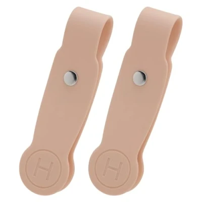Image of HKNR Hat Clips for Travel on Bag, Magnetic Clip, Holder Traveling Bags, Backpacks, Luggage, Purse, Totes and More, Hands Liberate Accessories (Khaki 2 Pcs)