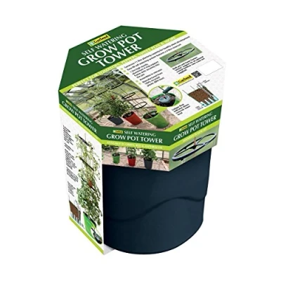 Image of Garland Self Watering Grow Pot Tower Anthracite