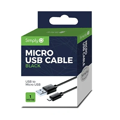 Image of 64x Simply USB Micro Cable 1.5m Black ICMC01