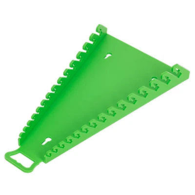 Image of Sealey Premier Reverse Spanner Rack Capacity 15 Spanners Hi Vis Green