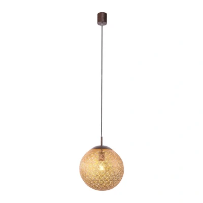 Image of Paul Neuhaus Greta pendant light, Ø 30 cm, gold coloured, metal