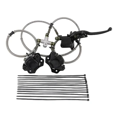 Image of GOOFIT Front Disc Brake Master Cylinder Hydraulic Caliper Assembly Replacement For Chinese 110cc 125cc 150cc 200cc 250cc Atv 4 Wheeler Doom Buggy Quad Bikes