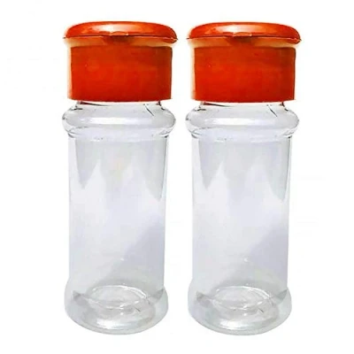Image of Casecover Plastic Spice Jar 2pcs Salt Pepper Shakers Seasoning Barbecue Condiment Bottles Cruet Container,Perfect for Storing Herbs and Powders Random Color