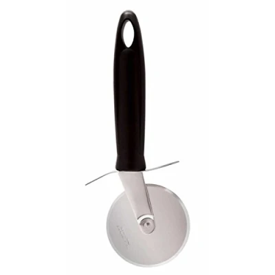 Image of KitchenCraft Pizza Cutter Wheel, Stainless Steel with Nylon Handle, 20cm (7.8&quot;), Black