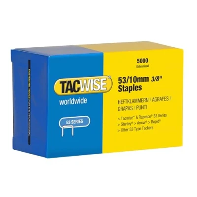 Image of Tacwise 0431 Type 53 / 10 mm Galvanised Staples, Pack of 5000