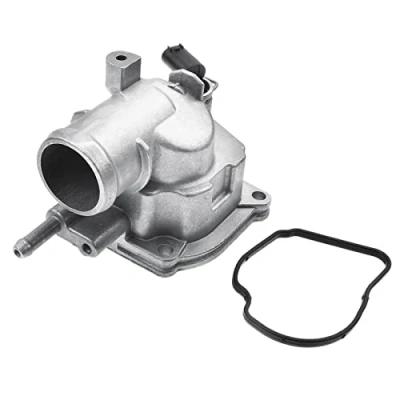 Image of Frankberg 1x Engine Coolant Thermostat with Housing Compatible C Class 2001 2011 CLC 2008 CLK 2005 2009 E 2002 Replace# 6462000015