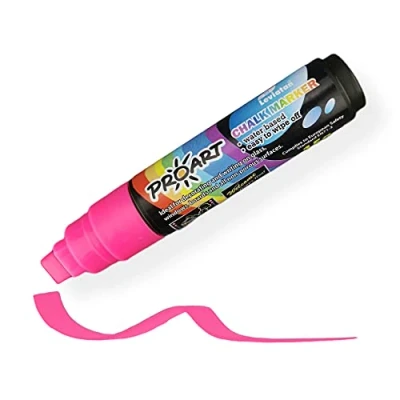 Image of LEVIATAN Chalk Pens for Blackboard Washable Pen Dry &amp; Wet Wipe Clean Marker Chisel Tip 10 mm Pink