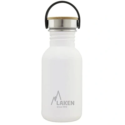 Image of Laken Unisex Adult Heavy Duty Stainless Steel Bottle 0.5 L White