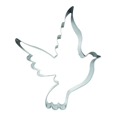Image of BekkiB Stainless Steel Cookie Cutter Dove, 1 pc Dishwasher Safe for Weddings, Communion and Much More
