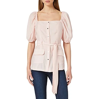 Image of NA KD Puff Sleve Tailored Blouse, Pink, EU 38